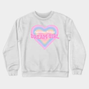 Argumentative, Antithetical Dream Girl Pastel Heart Swiftie Crewneck Sweatshirt